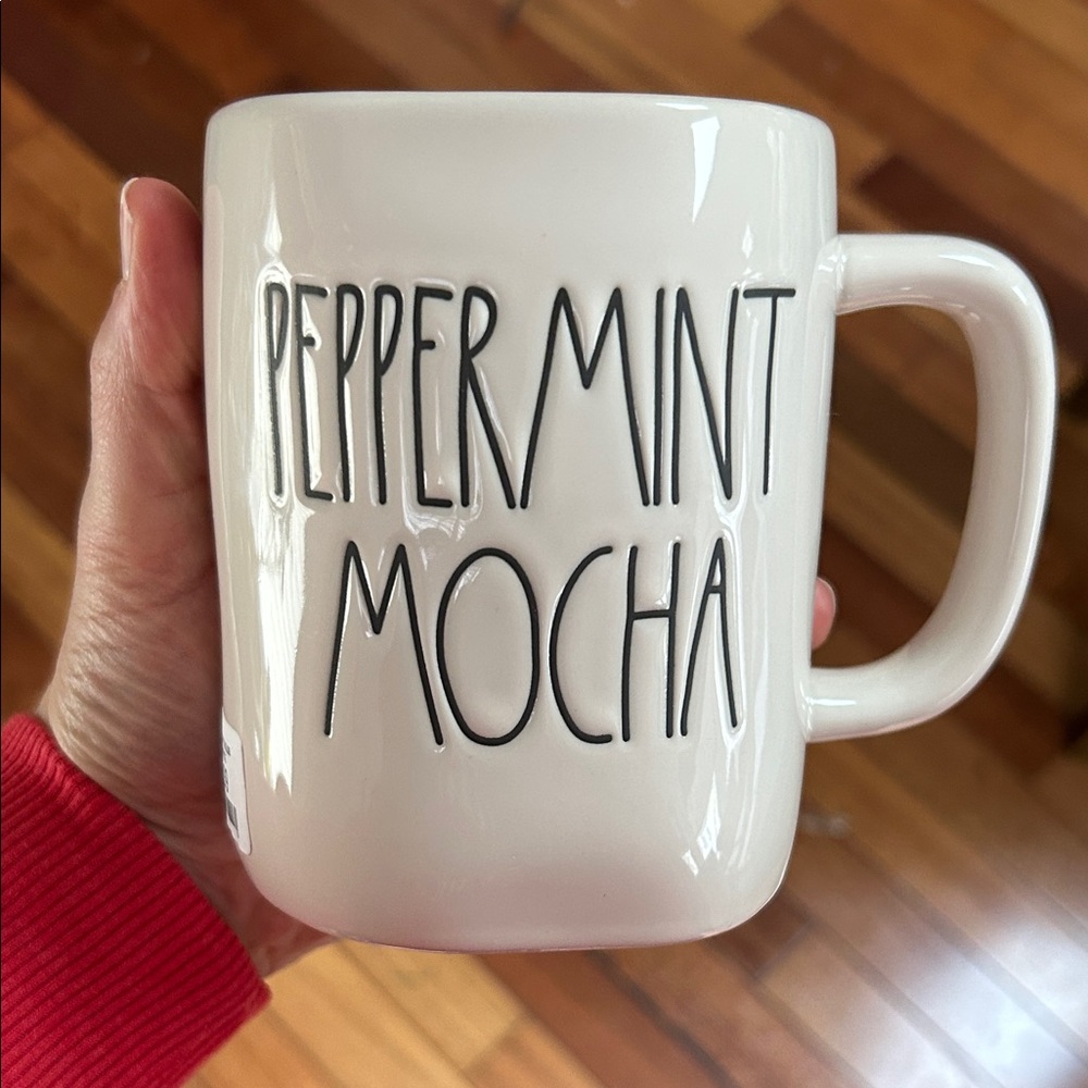Rae Dunn Cream Peppermint Mocha Mug
